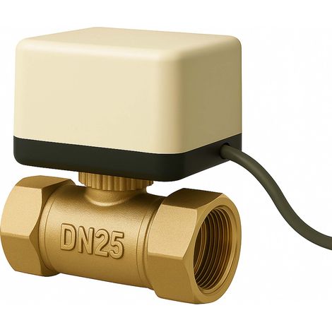 Vanne 2 voies motorisée Motovanne Électrovanne de zone deux à bille chauffage 230V DN25 33.7mm (1)"