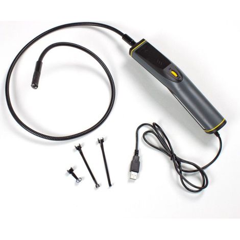 Dema – Caméra d'inspection endoscope USB 1000 mm – Étanche – LED blanches à luminosité variable – Pour espaces confinés et environnements humides