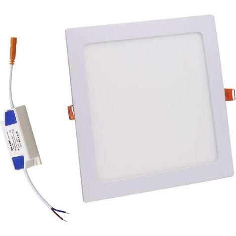 1 Spot LED Carré Extra-Plat 12W CCT 3000K 4000K 6000K IP44 Pour Faux Plafond (1/2)