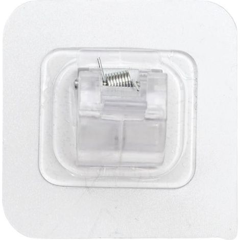 Lot de 2 Supports de Tringle "Adhésifs" 6cm Transparent (1/5)