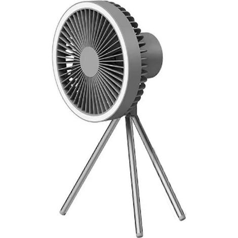 Ventilateur de camping suspendu portable avec lampe LED 3 en 1 rechargeable par USB (1/5)