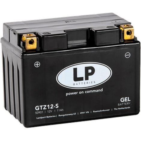 Batterie moto Landport LP GEL GTZ12-S YTZ12S 12v 11ah 190A