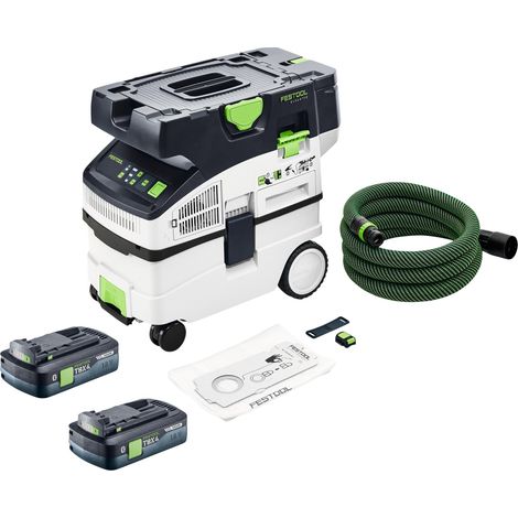 Festool CTMC MIDI I-Basic Akku Absaugmobil 36 V ( 2x 18 V ) Staubklasse M + 2x Akku 4,0 Ah - ohne Ladegerät