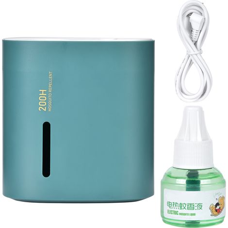 Prise électrique intelligente USB anti-moustique silencieuse, insecticide vert pour maison