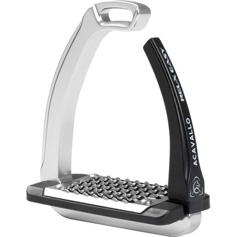 ACAVALLO Staffe Rel-X EASY SKY Junior ALLUMINIO apertura in silicone BAMBINI (1/3)