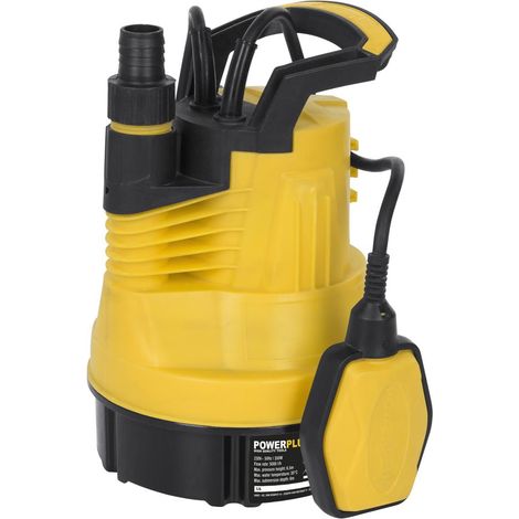Powerplus Pompe à Eau Électrique POWXG9502 - Pompe à Eau Submersible de 350 W, Température Maximale de 35°C et Débit de 5000 l/h, Outillage de Jardin (1/5)