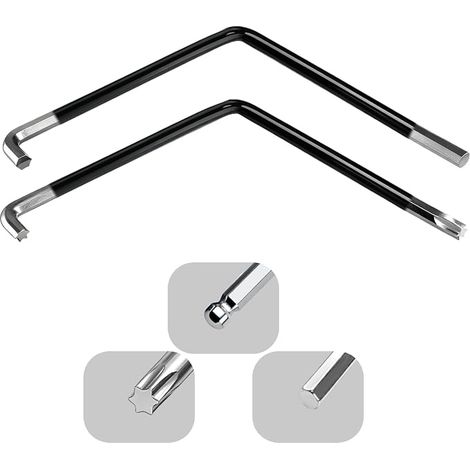 Window Adjuster Tool Set, 4mm Hex Key and Torx TX15 with Ball Head, for Fitting Fittings, Window Installation and Door Mounting (2 Pieces) (1/5)