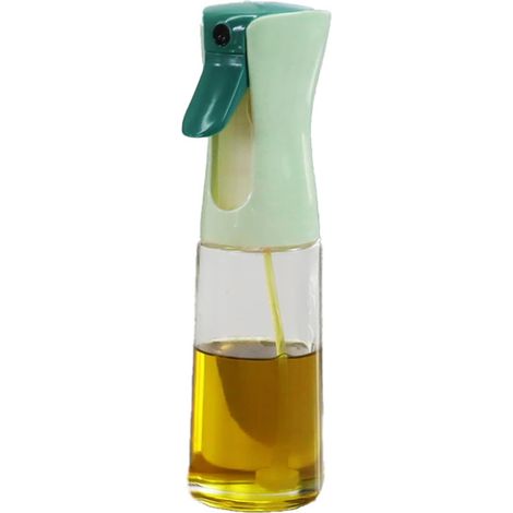 Fackelmann Oliera Spray per Cucina e Friggitrice ad Aria, spruzzatore Olio da 220ml per Cucinare a Basso Grasso, Erogatore Nebulizzatore Uniforme per Olio, Aceto e Condimenti, Oliera in vetro (1/4)