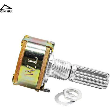 Doppelpotentiometer 50k, Lautstärkeregler, Grifflänge des Lautstärkereglers 20 mm, Leistungsverstärkerkomponente. (1/4)