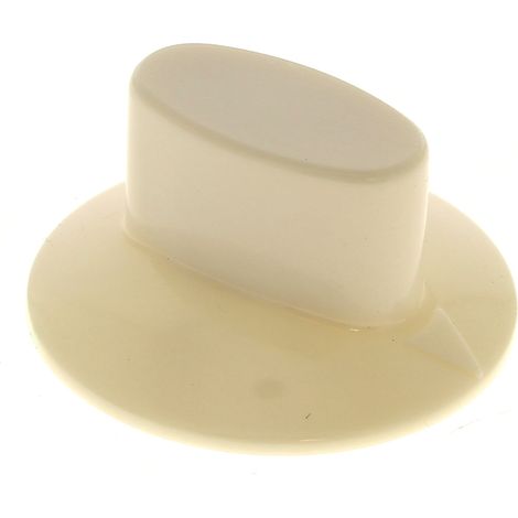 Bouton blanc 12h z00el002500b - table de cuisson