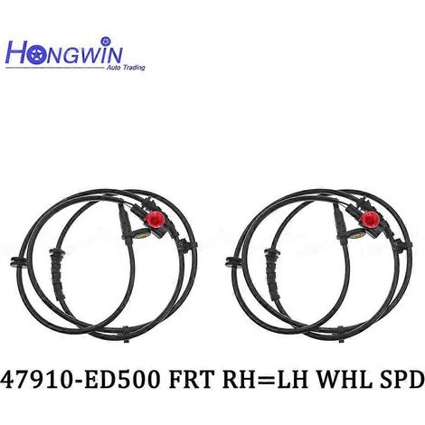 Capteur de vitesse de roue ABS avant et arrière pour Nissan Tiida C11X 07-13 Sylphy Livina Geniss OE 47910-ED500 47911-ED500 47901-ED500 (2 pièces avant) (1/5)