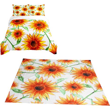 Parure de lit trois pièces Elegant Sunflower Series Home Textile 135200 (1/5)