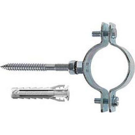 10PZ COLLARI PESANTI ACCIAIO ZINCATO TUBI "CPT" 1/2" TUBI MM.19/22