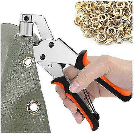 Kit d'outils robustes pour œillets, presse à œillets de 300 pièces avec œillets en laiton de 10 mm pour bâches, toiles, cuir et auvents