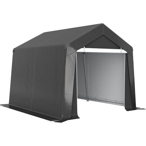 Wasserdichtes Carport-Zelt 3x3 m mit aufrollbarer Tür und Belüftung