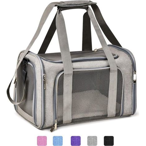 Sac de transport portable pour animaux de compagnie - poids maximal supporté : 7 kg , dimensions : 45 x 30 x 30 cm - adapté aux chats et aux chiens (1/5)