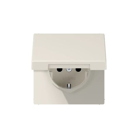 Jung Presa SCHUKO®, 16 A 250 V , SAFETY+, coperchio incernierato, duroplasto, serie LS, bianco LS 1520 KIKL