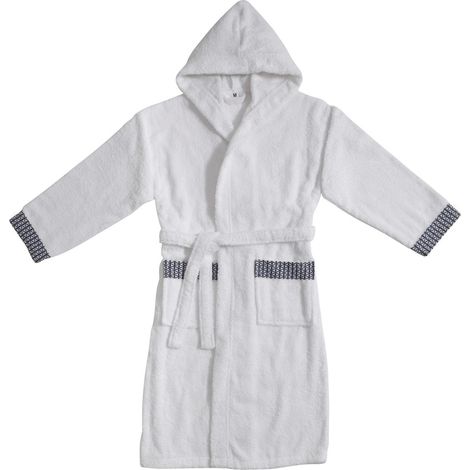 Peignoir adulte à capuche en coton éponge S (1/3)