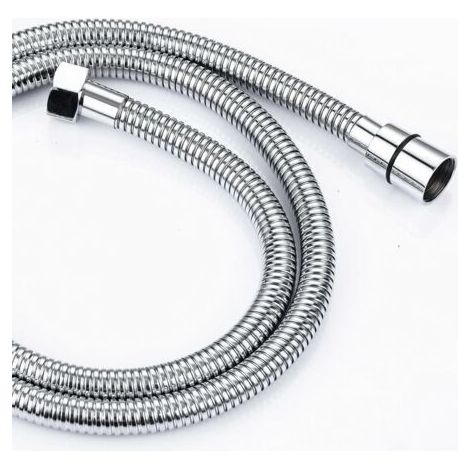 2M Flexible de Douche en Acier Inoxydable Anti Torsion, Tuyau de Douche Raccord Standard G 1/2 Universel pour Salle de Bains Adaptable à Toutes les Douchettes