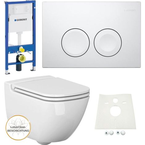 Geberit Vorwandelement Ference WC spülrandlos Komplettset Delta21 (1/5)