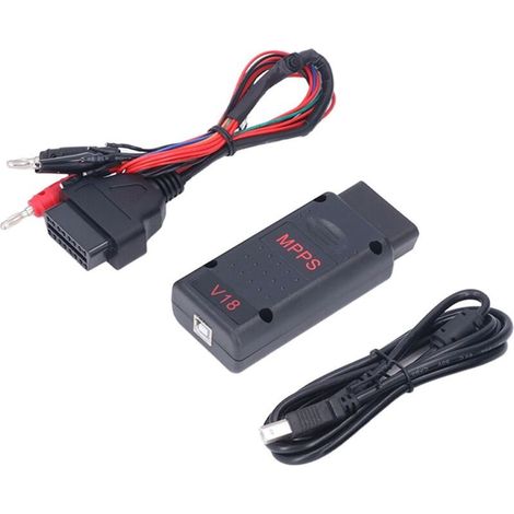 Outil de diagnostic MPPS V18 – Compatible Fiat et Opel – Lecture/écriture EEPROM. Flash sans programmeur BDM – Adaptateur inclus