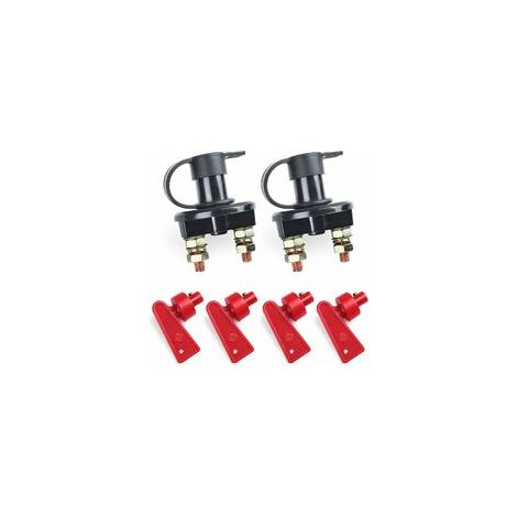Interrupteur principal S-giant avec deux touches amovibles, 6 V, 12 V, 24 V, étanche, 200/100 (1/2)