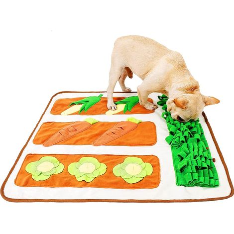 Schnüffelmatte für Hunde (73 x 73 cm), Schnüffelmatte für Hunde, interaktives Spiel, Übung, waschbar, faltbar
