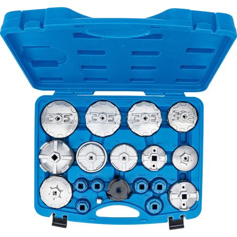 Jeu de douilles à filtres (cloches) à huile multimarques 19 pièces BGS (1/6)