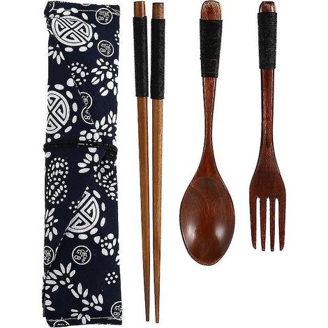 1 Set Holzbesteck