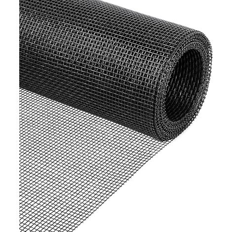 Moustiquaires Fenêtre, 150 x 500 cm Moustiquaire Fenetre Ajustable, Rouleau Moustiquaires Fenetre, Fibres de Verre Moustiquaire pour Fenêtres et Portes Anti-Insectes Noir (1/5)