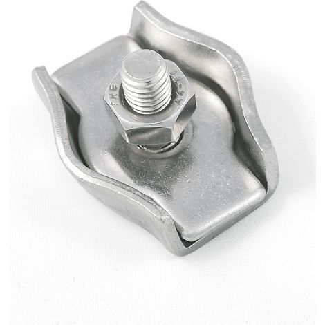Morsetto Simplex per funi Ø 5 mm. in acciaio zincato zincato - 4 pz.