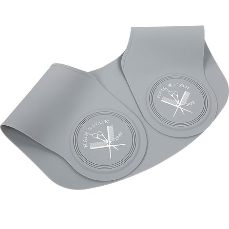 Châle de coiffure imperméable professionnel, style coiffeur, coupe et teinture, coupe grise, ciseaux (1/5)