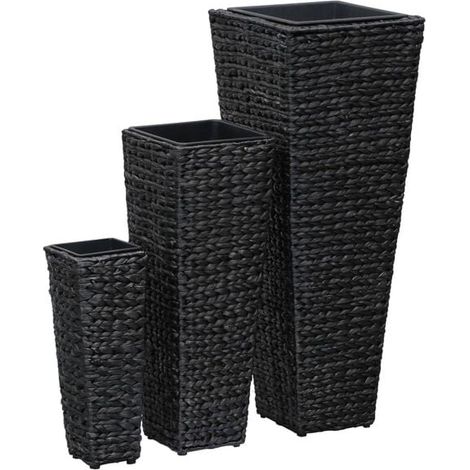 Ensemble de trois pièces pour jardinière surélevée, jacinthe d'eau, noir (1/5)