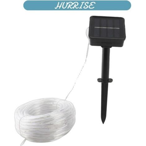 Guirlande Lumineuse Solaire - Tube LED 100 Leds Blanc Chaud - Éclairage Extérieur Paysager - IP65 - 3,7 V 800 mAh - 1 Pièce (1/4)