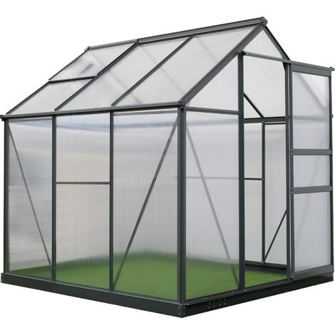 Westmann Serre aluminium Flora 66  Anthracite  192x192x202 cm (1/5)