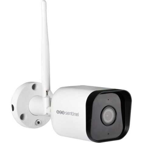 Caméra de surveillance extérieure Full HD 1080p – Vision nocturne 10m – Angle de vue 110° – IP65 résistant intempéries – Application iSCS Sentinel