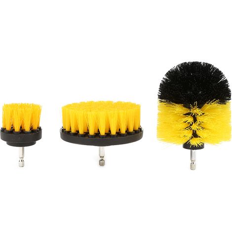 Set mit 3 Bohrmaschinenreinigungsbürsten, Fliesenfugenreinigungsaufsätzen, Durchmesser 2", 3,5" und 4". (1/5)