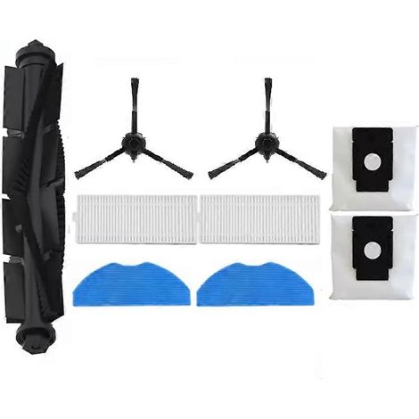 9 pour 360 S8 Plus / EZVIZ RE4 Plus / RE5 Plus / RC3 Plus Accessoires Roller Side Brosse HEPA Filtre Serpillière Sac à poussière (1/5)