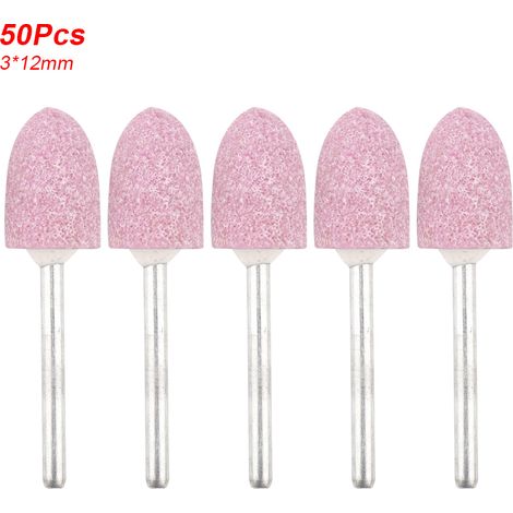 Ortviai Embouts de polissage céramique en forme de balle pour outil rotatif – 50 pièces, dimensions 3×12 mm (1/5)