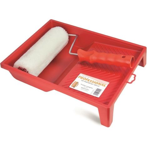 Vaschetta + rullo in plastica pittura pareti 25cm - pennellificio 2000 (1/2)