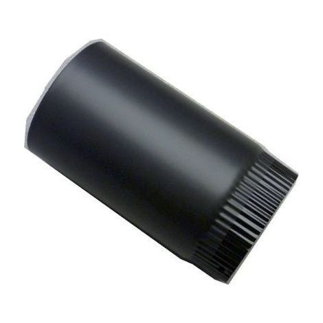 Poujoulat – Tuyau émaillé noir mat 0.5ml 130 – Conduit de fumée pour espaces confinés – Résistant à la chaleur – Installation facile (1/5)