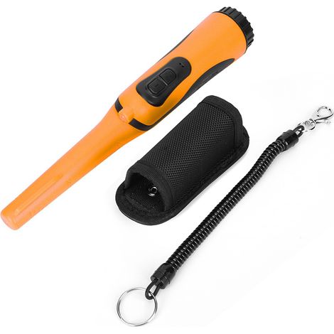 Détecteur de métaux portable HS-16 IP68, haute sensibilité, localisateur de métaux orange, pointeur de détection mains libres (1/5)