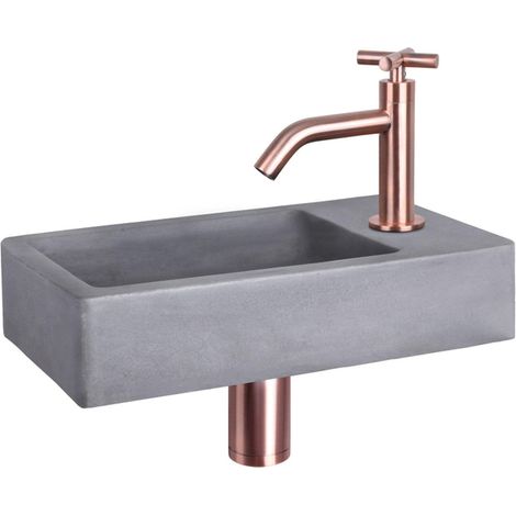 Differnz Lave-mains Gris foncé H8xl40xL22cm (1/5)