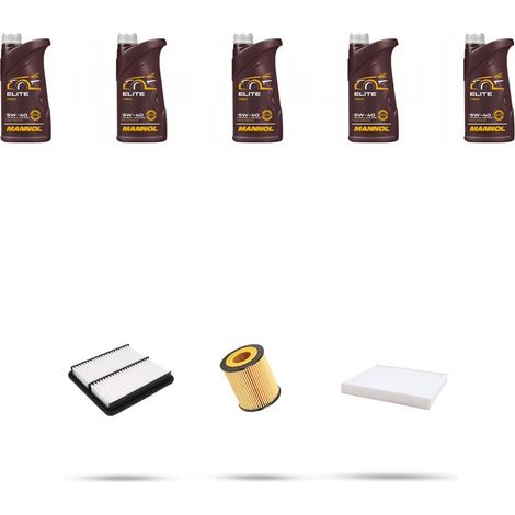 Kit tagliando 3 FILTRI e 5L OLIO compatibile con Mazda 6 (GG,GY) 2.3 122kw dal 2002 al 2007 (1/4)