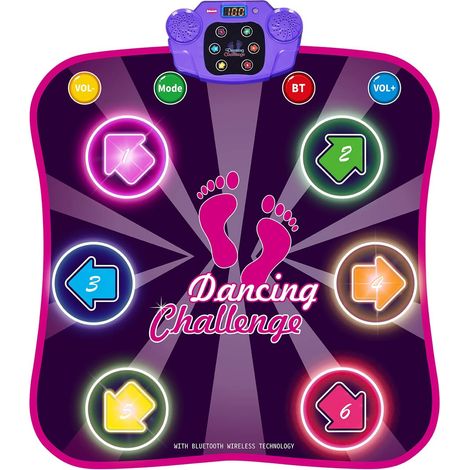Tapis de danse lumineux pour enfant avec cinq modes de jeu Bluetooth intégré musique jouet éducatif pour tout petit (1/5)