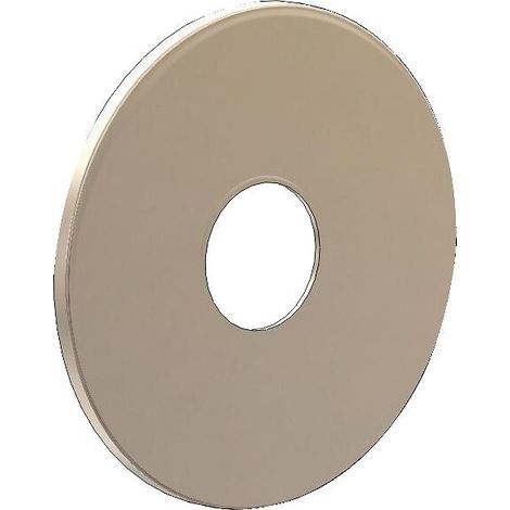 Anquier – Rosace Oslo Ø 75 mm – Épaisseur 3 mm – Finition nickelée – Pour robinet d'arrosage M 15x21
