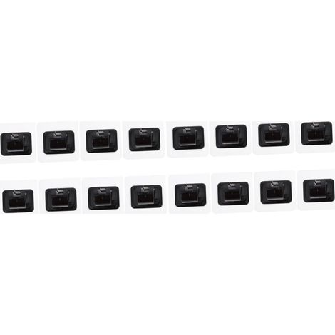 16pièces Supports De Rideau Auto-adhésifs Lot de Fixations Robustes pour Barres De Rideau Idéaux pour Salle De Bain Salon Cuisine Et Bureau (1/5)