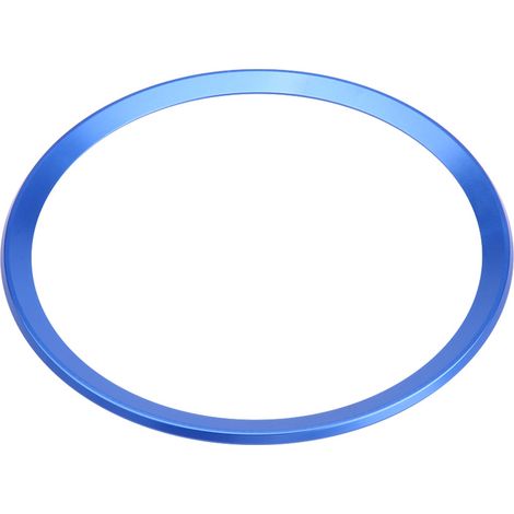 Jante de volant en alliage d'aluminium pour Audi A1 A3 A4 A5 A6 Q3 Q5, garniture bleue (1/5)