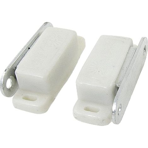 Magnet fängt Küche latch Magnetverschluss Catch Latch Schrank Schubladentür Weiß 2 Stück (1/2)