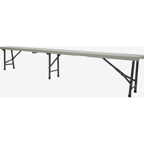 Banc pliant WERKA PRO 244 x 30 x 43 cm - Gris clair 244 x 30 x 43 cm - Gris clair